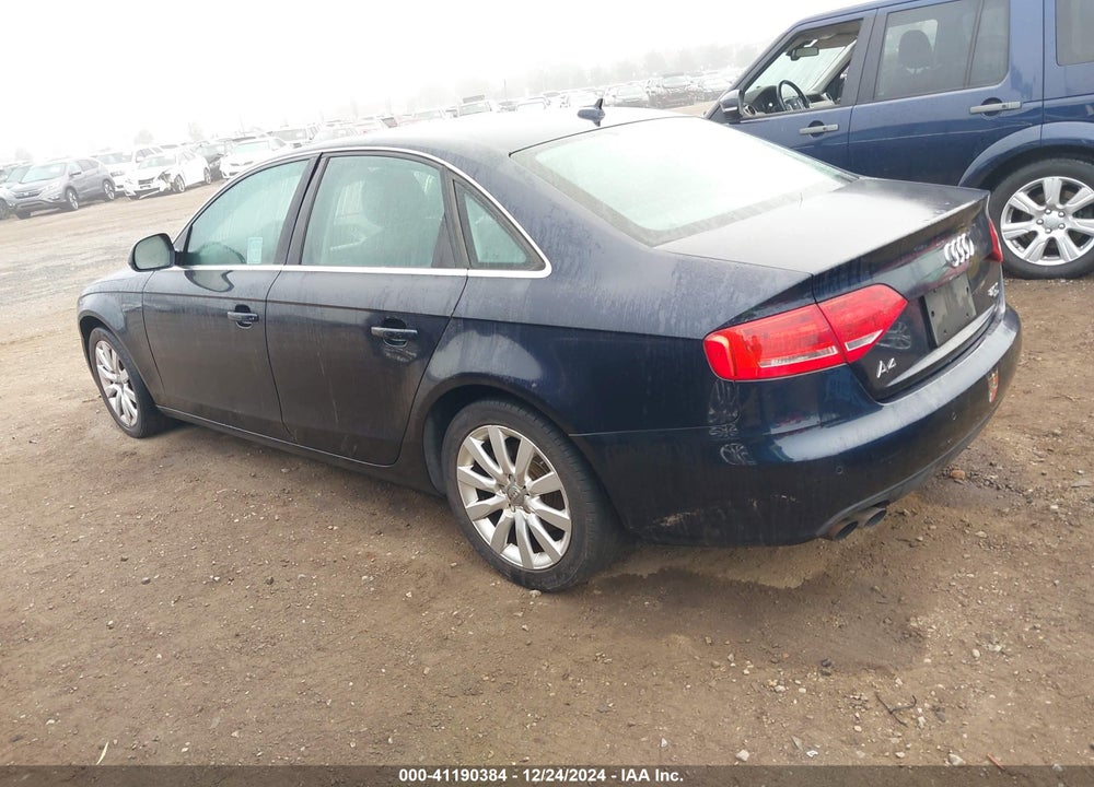 2009 AUDI A4 2.0T PREMIUM VIN: WAUSF78K89N038708