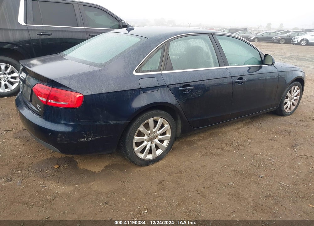 2009 AUDI A4 2.0T PREMIUM VIN: WAUSF78K89N038708