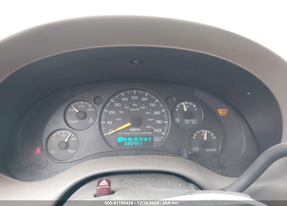 1998 CHEVROLET S-10 LS FLEETSIDE VIN: 1GCCS1944WK213467