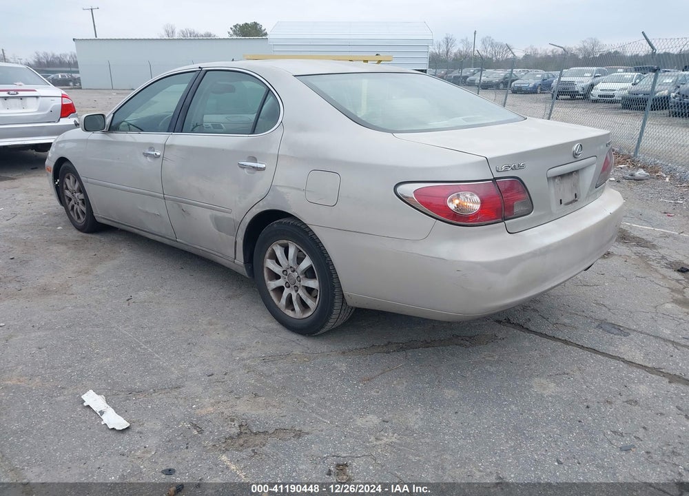 2003 LEXUS ES 300 VIN: JTHBF30G130095757