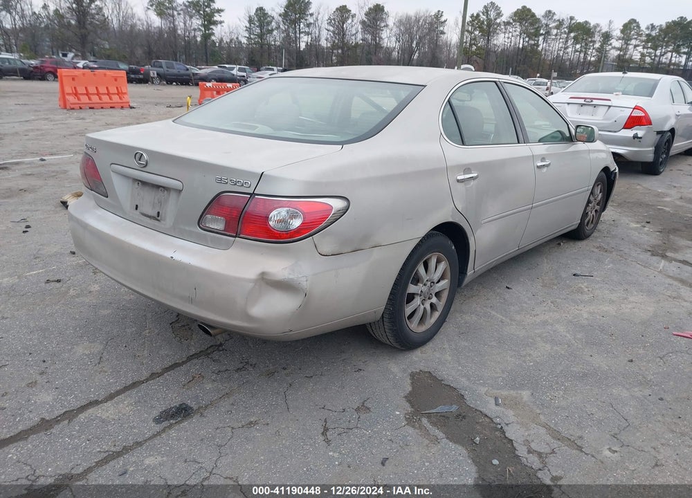 2003 LEXUS ES 300 VIN: JTHBF30G130095757