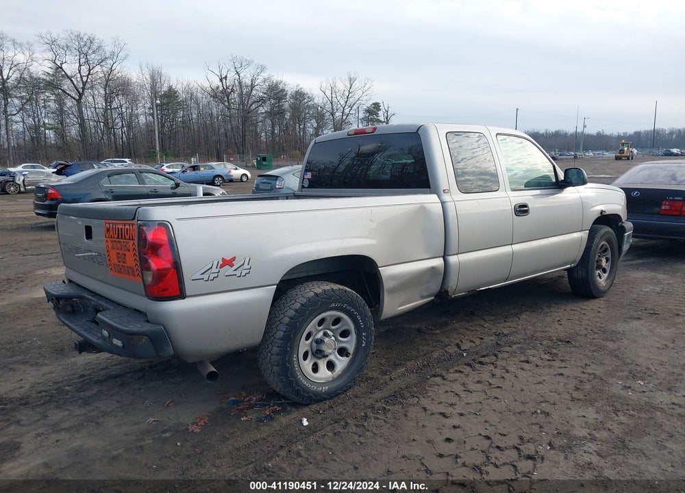 2005 CHEVROLET SILVERADO 1500 WORK TRUCK VIN: 1GCEK19V65Z170662