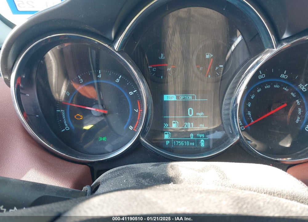 2014 CHEVROLET CRUZE LTZ VIN: 1G1PG5SB2E7124834
