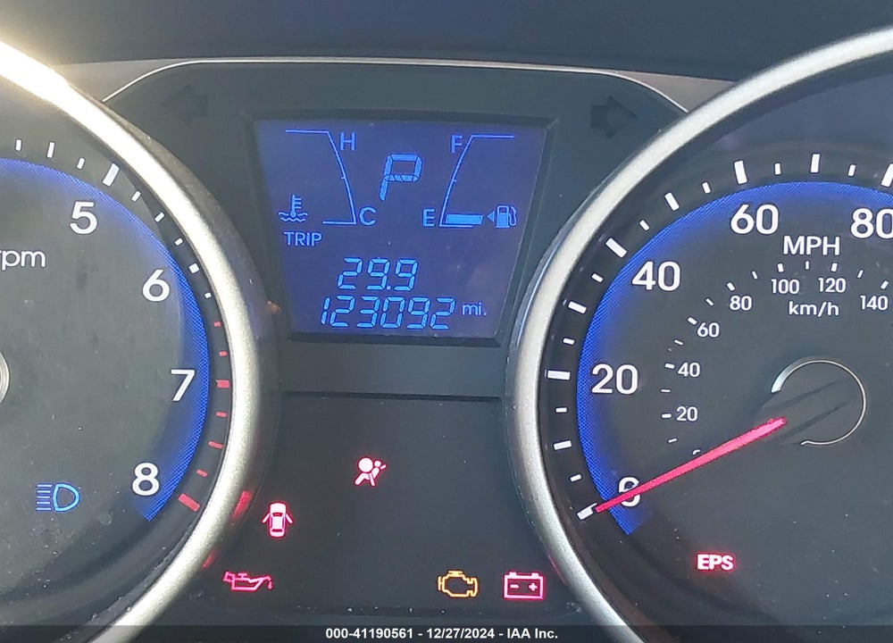 2013 HYUNDAI TUCSON GLS VIN: KM8JUCAC4DU672897