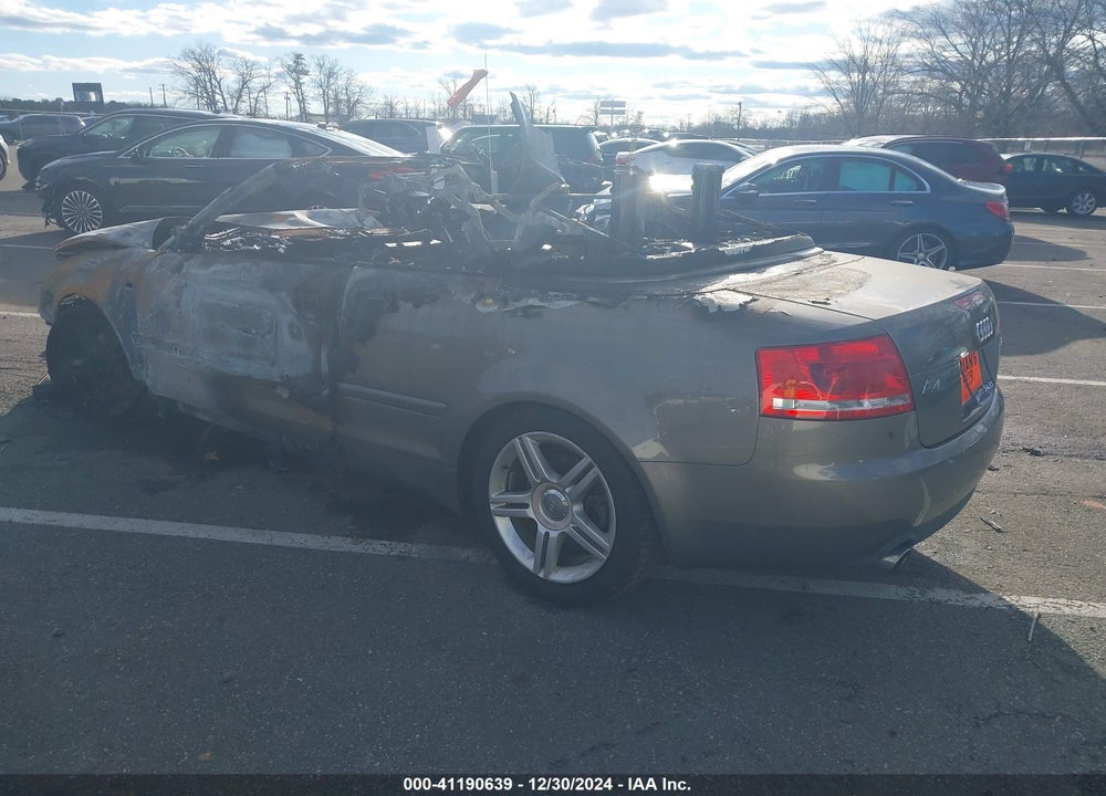 2007 AUDI A4 2.0T VIN: WAUAF48H97K026760