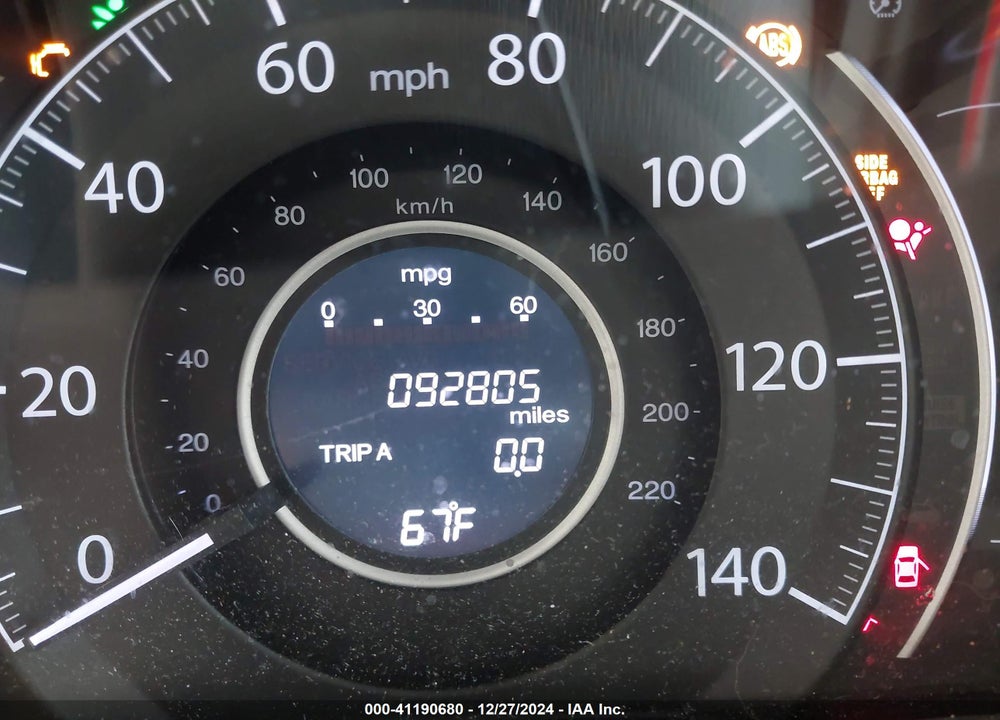 2013 HONDA CR-V LX VIN: 3CZRM3H31DG705896