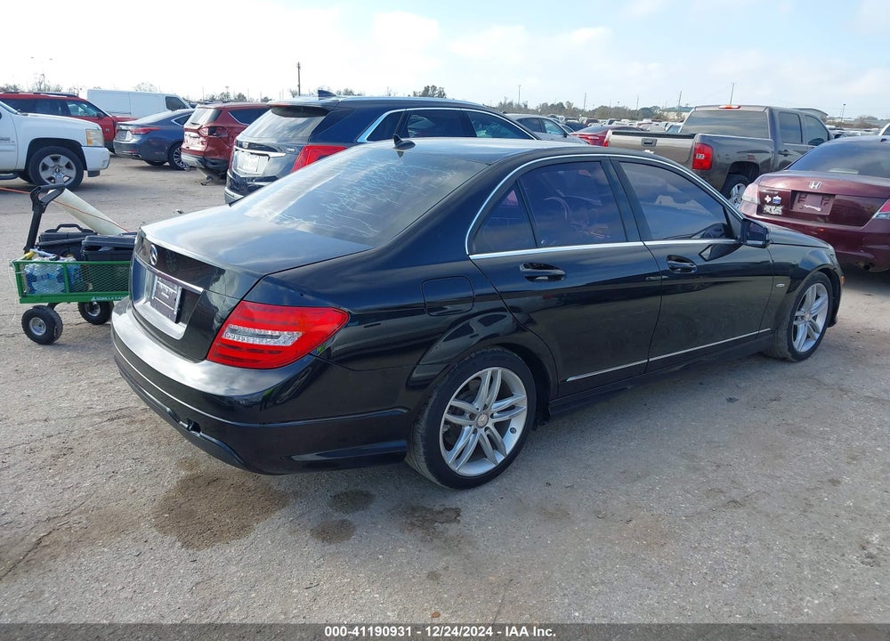 2012 MERCEDES-BENZ C 250 LUXURY/SPORT VIN: WDDGF4HB3CR223214