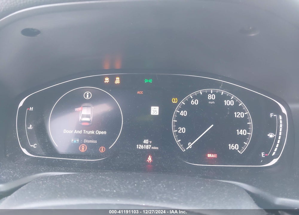 2019 HONDA ACCORD VIN: 1HGCV1E38KA100840