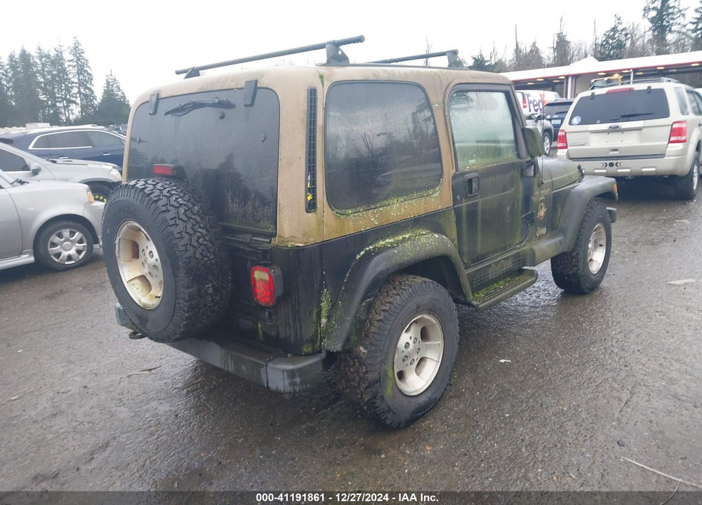 1999 JEEP WRANGLER SAHARA VIN: 1J4FY49S7XP470150