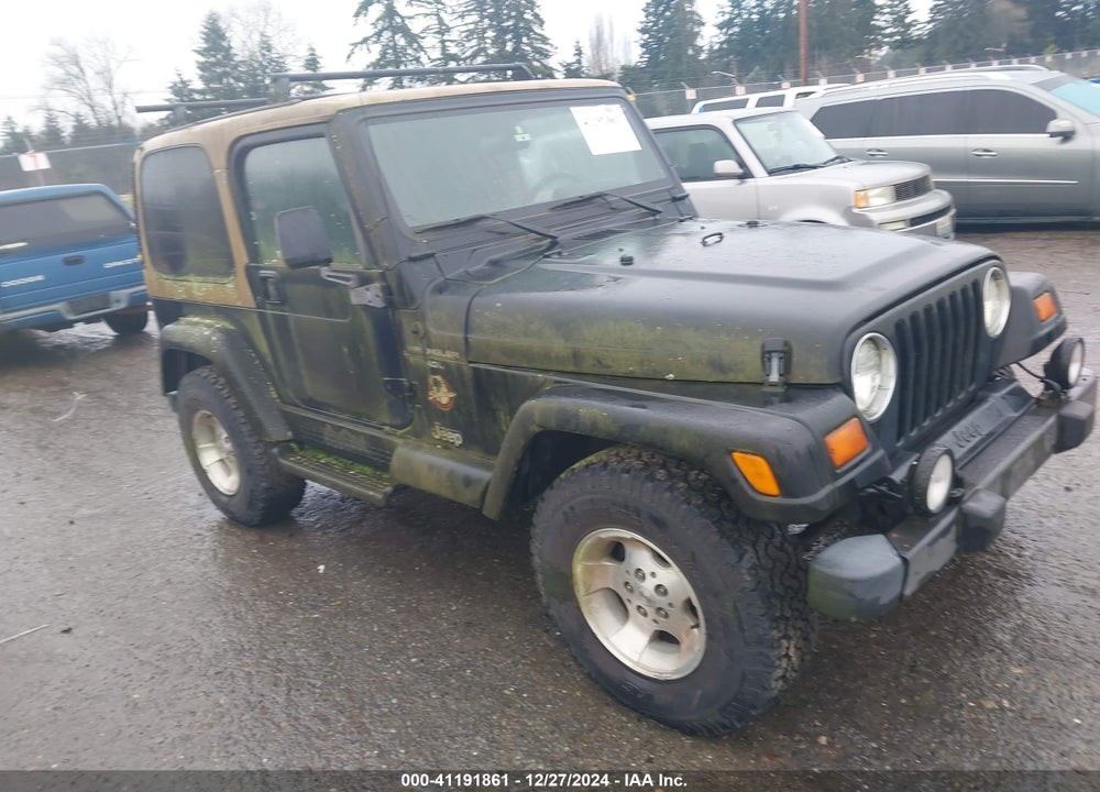 1999 JEEP WRANGLER SAHARA VIN: 1J4FY49S7XP470150