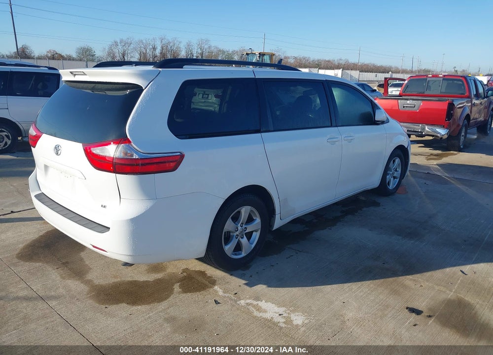 2016 TOYOTA SIENNA LE 8 PASSENGER VIN: 5TDKK3DC0GS740437
