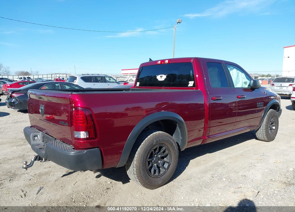 2022 RAM 1500 CLASSIC WARLOCK 4X4 6'4 BOX VIN: 1C6RR7GG1NS237589