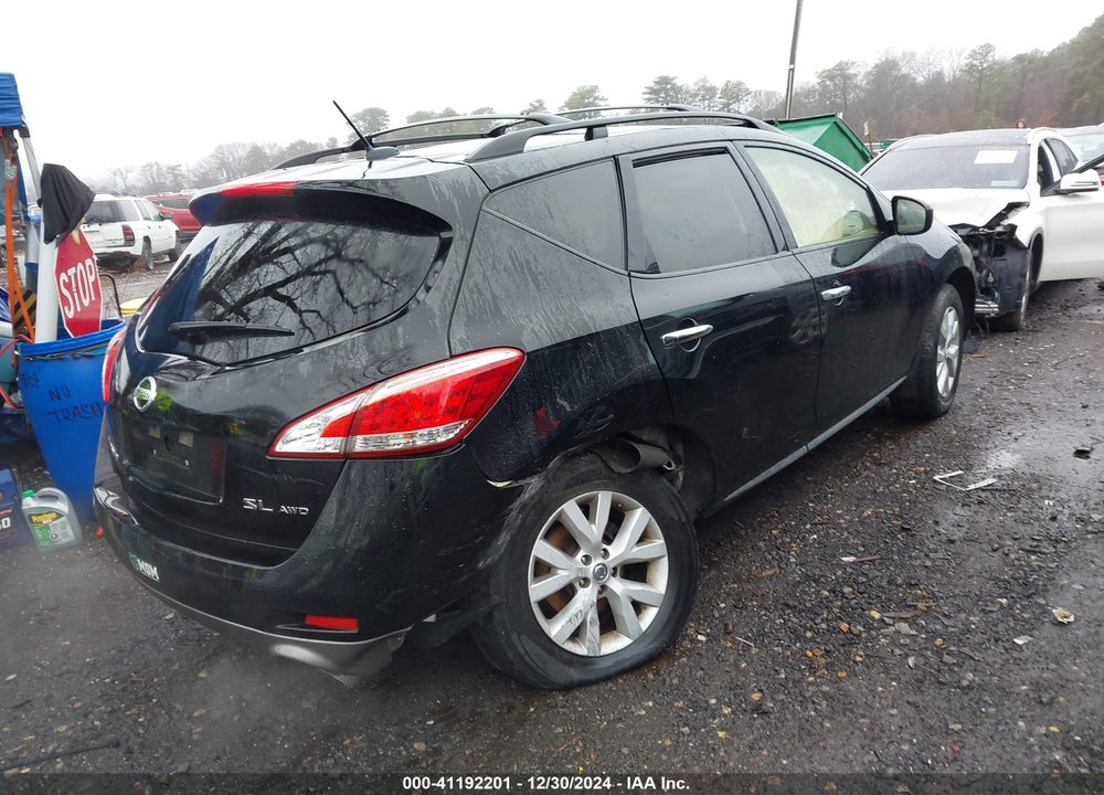 2012 NISSAN MURANO SL VIN: JN8AZ1MW7CW231417