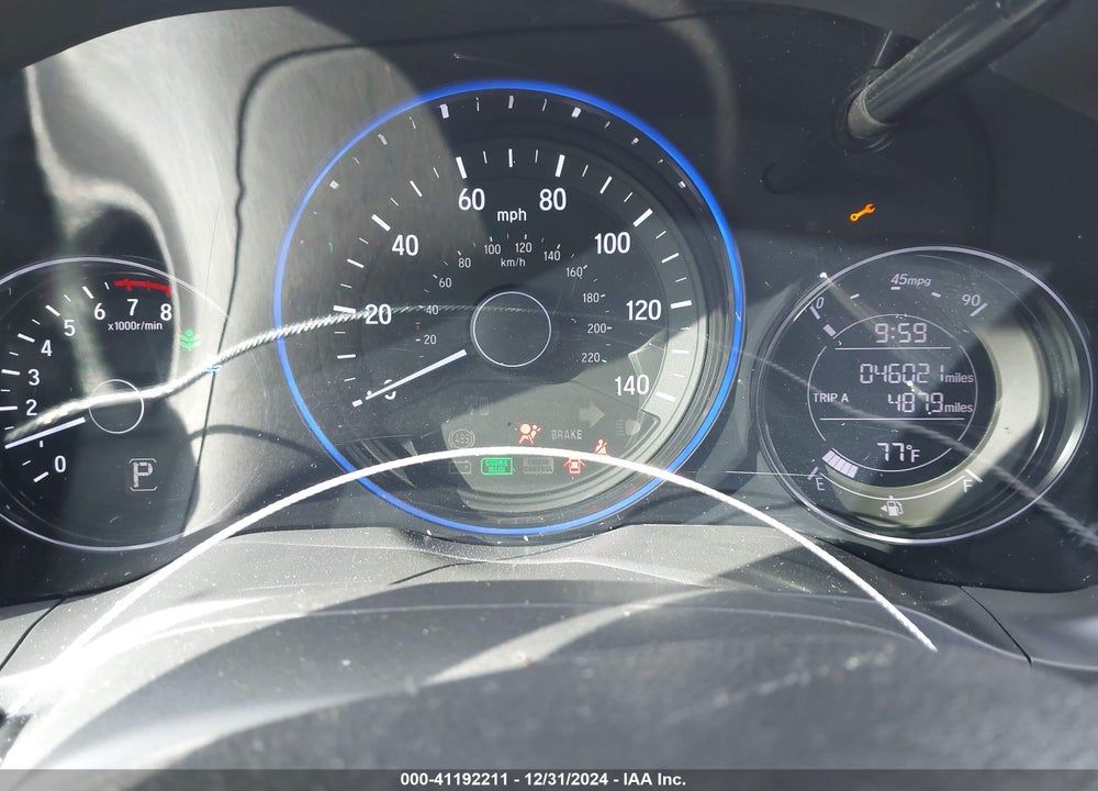 2019 HONDA HR-V LX VIN: 3CZRU5H36KG708883