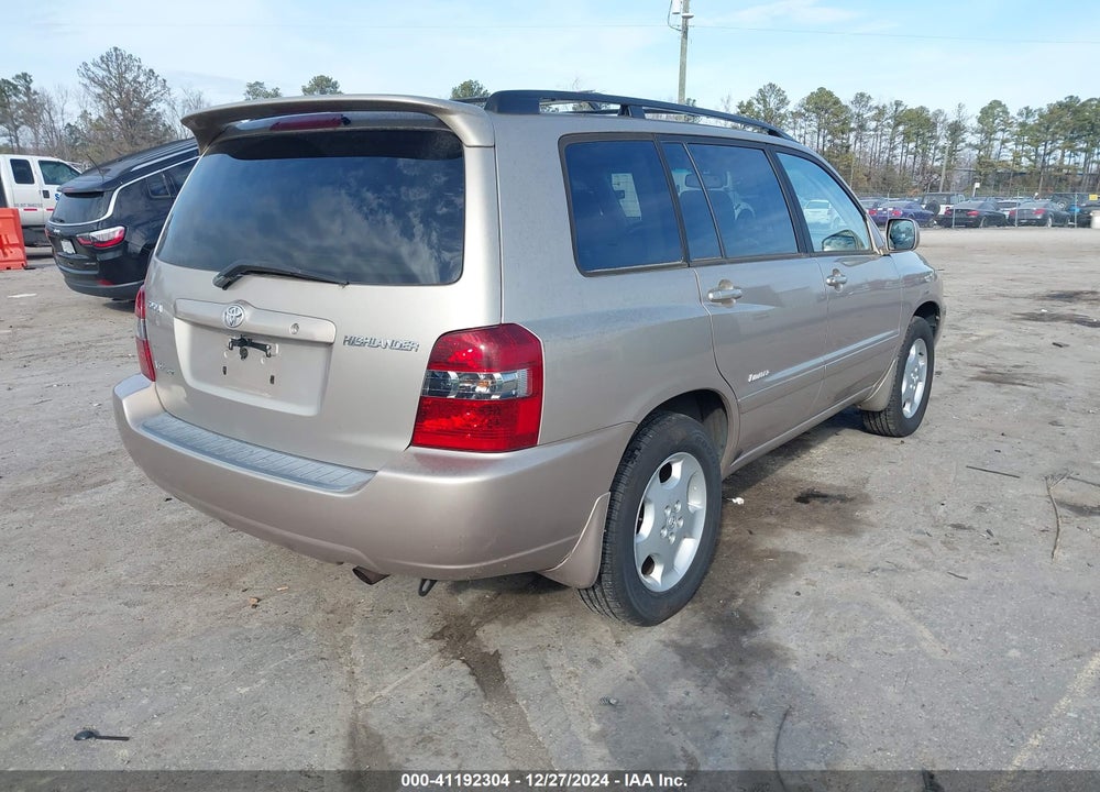 2007 TOYOTA HIGHLANDER SPORT/LIMITED VIN: JTEEP21A470202639
