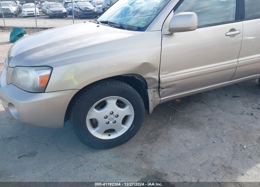 2007 TOYOTA HIGHLANDER SPORT/LIMITED VIN: JTEEP21A470202639