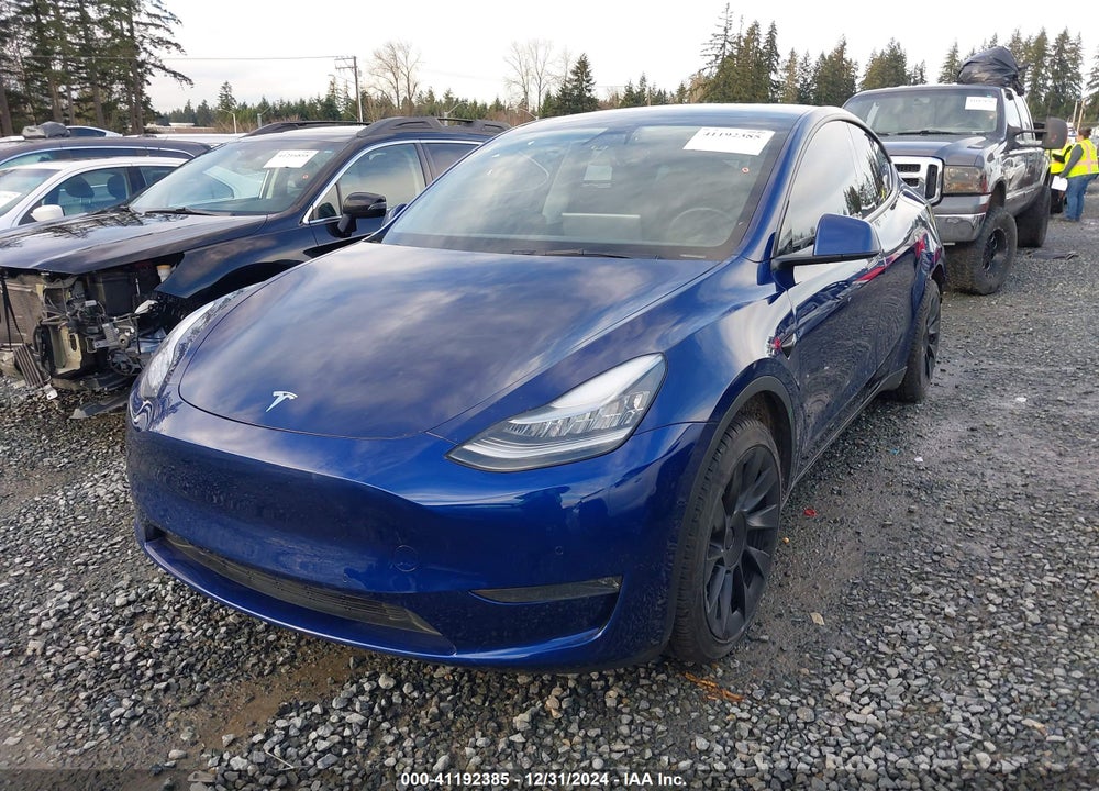 2021 TESLA MODEL Y LONG RANGE DUAL MOTOR ALL-WHEEL DRIVE VIN: 5YJYGDEE9MF141361