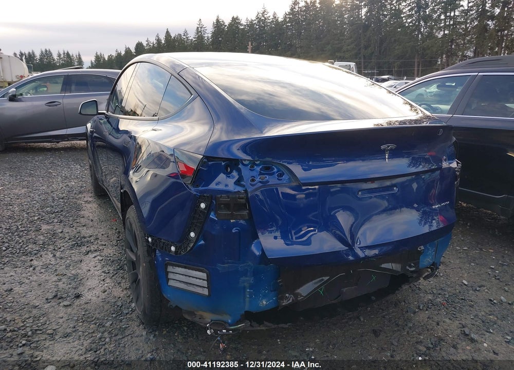 2021 TESLA MODEL Y LONG RANGE DUAL MOTOR ALL-WHEEL DRIVE VIN: 5YJYGDEE9MF141361