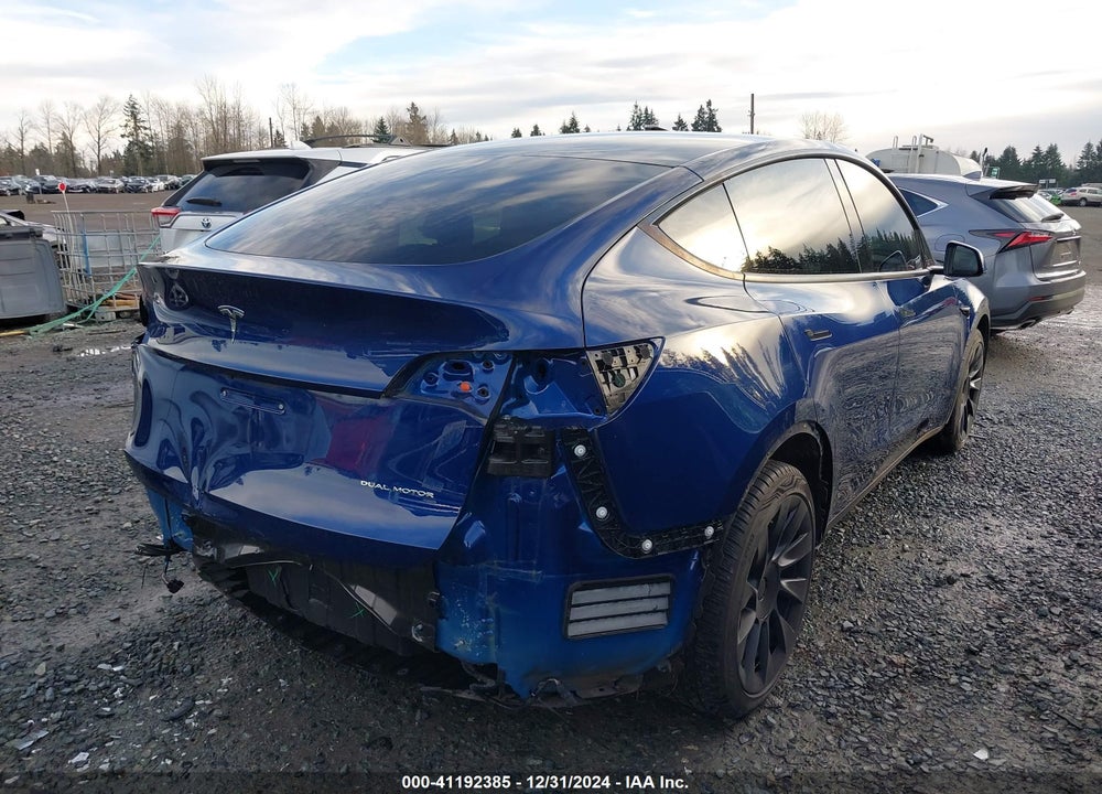2021 TESLA MODEL Y LONG RANGE DUAL MOTOR ALL-WHEEL DRIVE VIN: 5YJYGDEE9MF141361