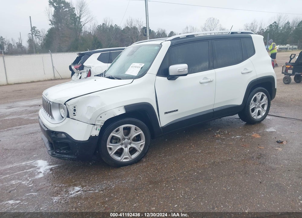 2017 JEEP RENEGADE LIMITED FWD VIN: ZACCJADB2HPF71376