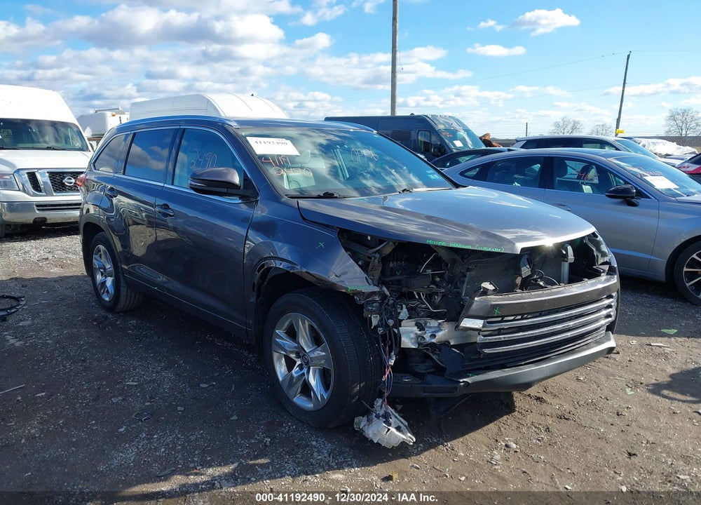 2019 TOYOTA HIGHLANDER LIMITED VIN: 5TDDZRFH9KS735262