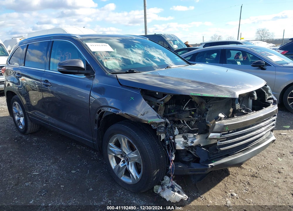2019 TOYOTA HIGHLANDER LIMITED VIN: 5TDDZRFH9KS735262