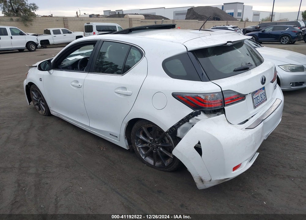 2013 LEXUS CT 200H VIN: JTHKD5BH7D2170085