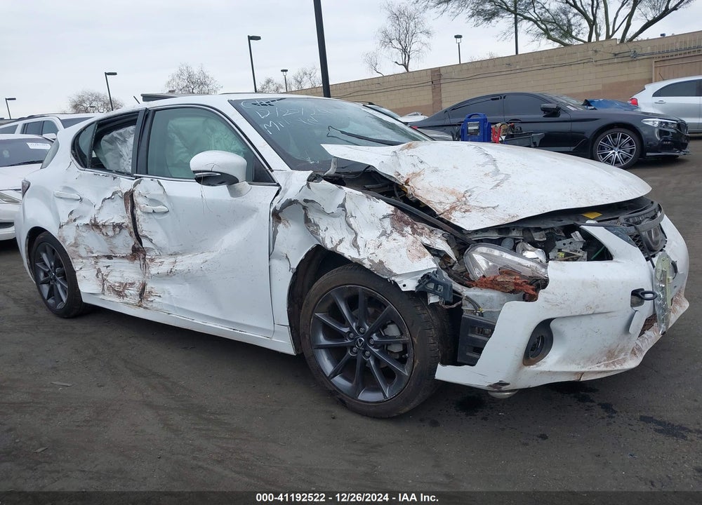 2013 LEXUS CT 200H VIN: JTHKD5BH7D2170085