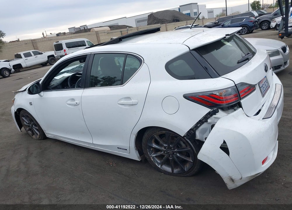 2013 LEXUS CT 200H VIN: JTHKD5BH7D2170085