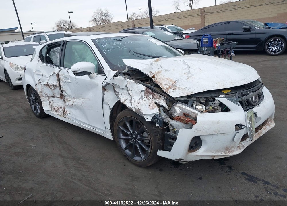 2013 LEXUS CT 200H VIN: JTHKD5BH7D2170085