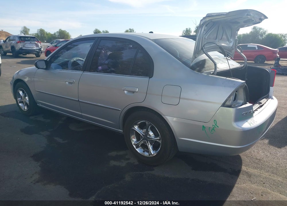 2002 HONDA CIVIC LX VIN: 2HGES16592H537409