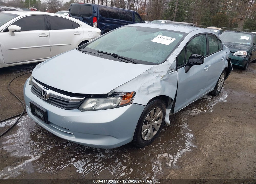 2012 HONDA CIVIC SDN LX VIN: 2HGFB2F51CH510930