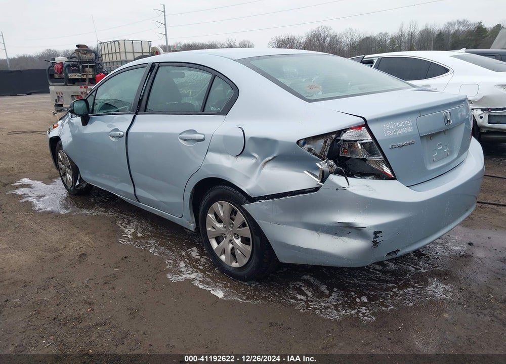 2012 HONDA CIVIC SDN LX VIN: 2HGFB2F51CH510930