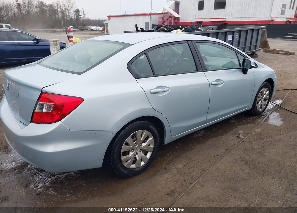 2012 HONDA CIVIC SDN LX VIN: 2HGFB2F51CH510930