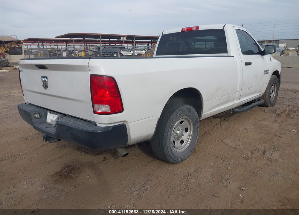 2017 RAM 1500 TRADESMAN REGULAR CAB 4X2 8' BOX VIN: 3C6JR6DG1HG745522