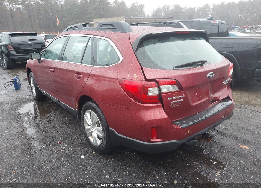 2016 SUBARU OUTBACK 2.5I VIN: 4S4BSAAC2G3229351