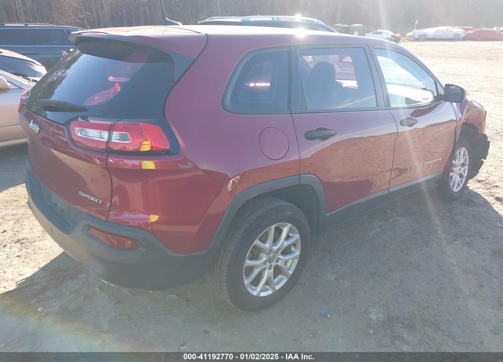 2017 JEEP CHEROKEE SPORT FWD VIN: 1C4PJLAS3HD219553