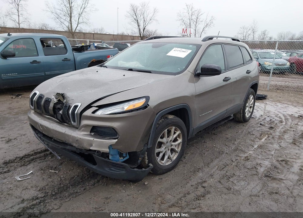 2016 JEEP CHEROKEE SPORT VIN: 1C4PJMAB3GW286341