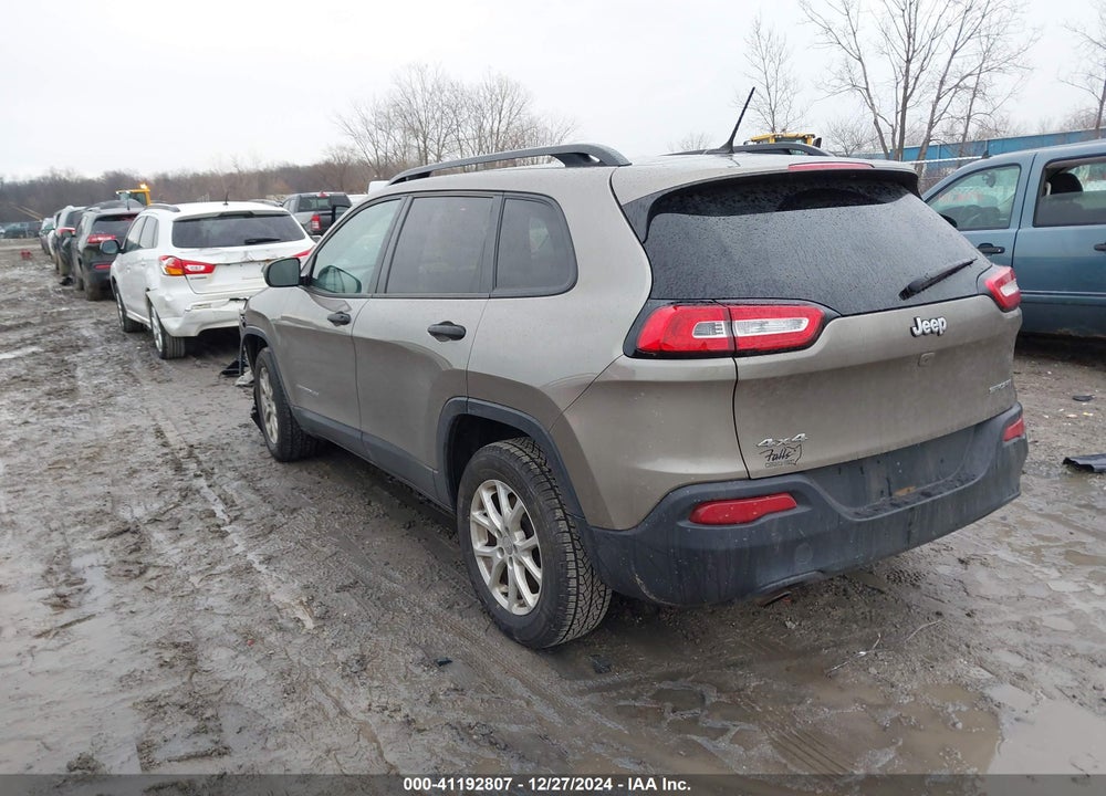 2016 JEEP CHEROKEE SPORT VIN: 1C4PJMAB3GW286341