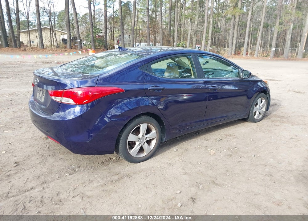 2013 HYUNDAI ELANTRA GLS VIN: 5NPDH4AE6DH281709