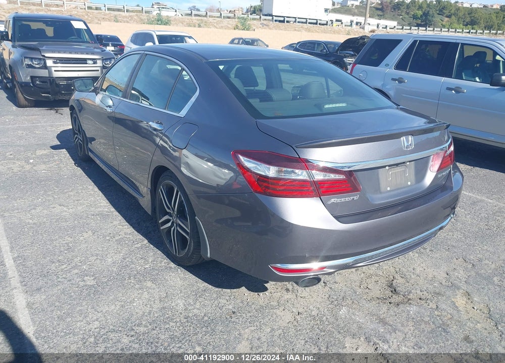 2016 HONDA ACCORD SPORT VIN: 1HGCR2F52GA114492