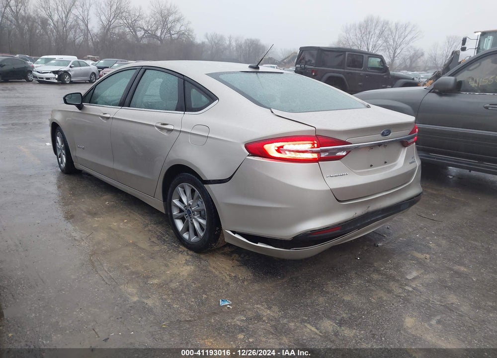 2017 FORD FUSION HYBRID SE VIN: 3FA6P0LU0HR300501