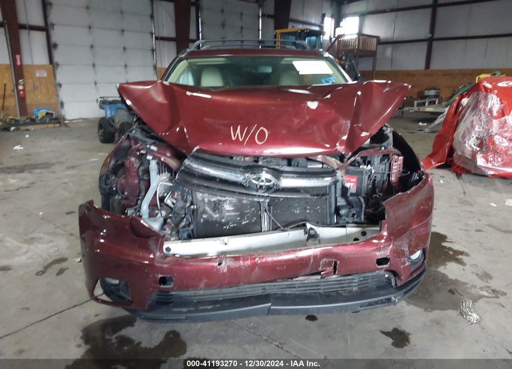 2015 TOYOTA HIGHLANDER XLE V6 VIN: 5TDJKRFH9FS076354