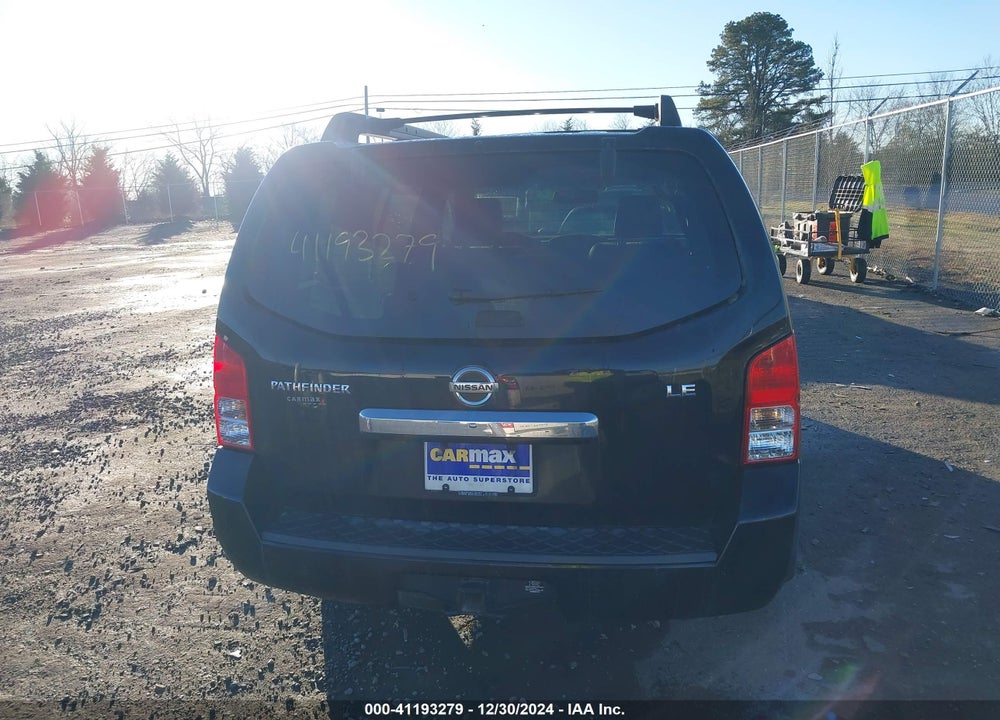 2010 NISSAN PATHFINDER LE VIN: 5N1AR1NB7AC620270