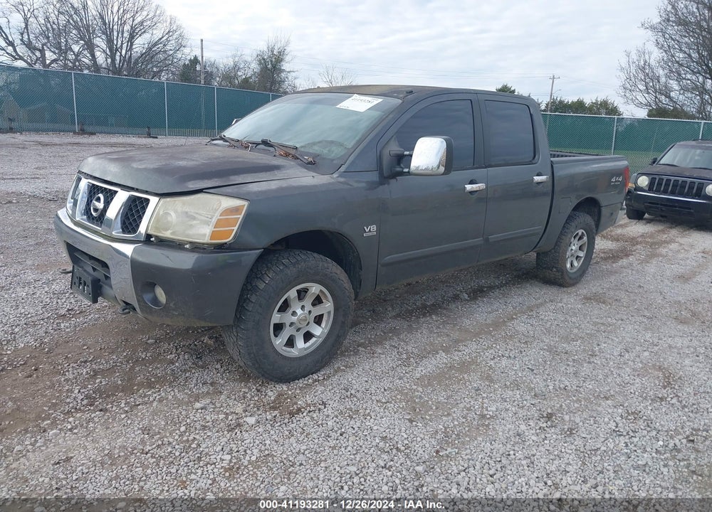 2004 NISSAN TITAN LE VIN: 1N6AA07B74N589854