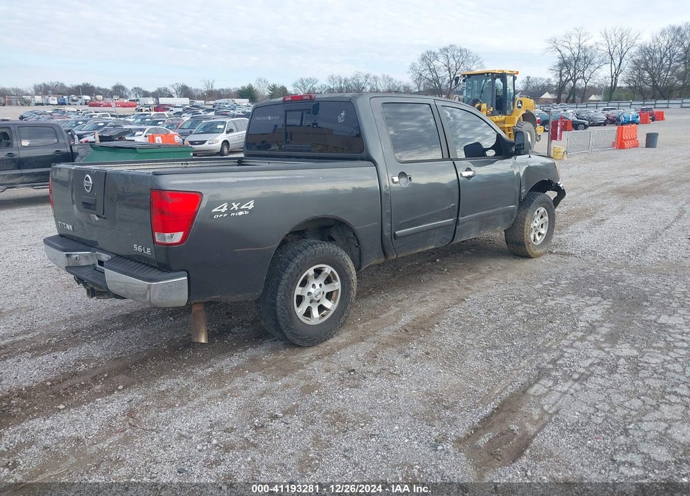 2004 NISSAN TITAN LE VIN: 1N6AA07B74N589854