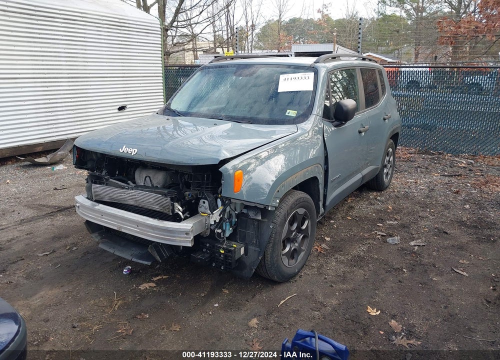 2017 JEEP RENEGADE SPORT FWD VIN: ZACCJAAB9HPF20378