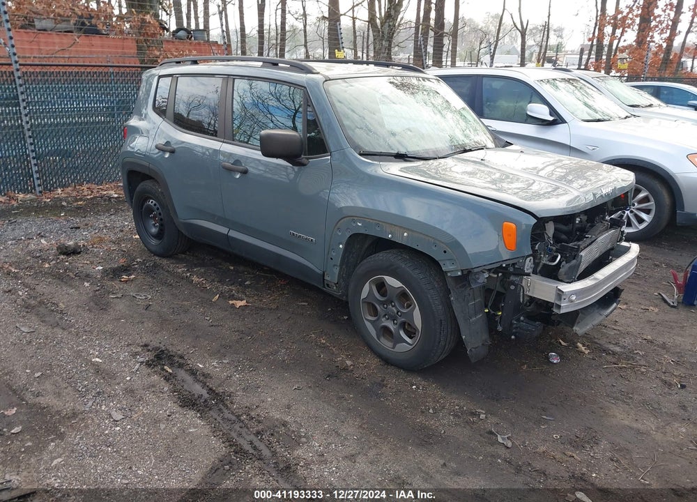 2017 JEEP RENEGADE SPORT FWD VIN: ZACCJAAB9HPF20378