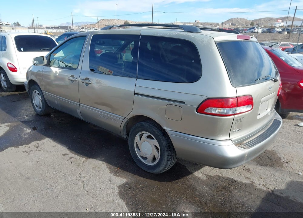 2001 TOYOTA SIENNA XLE VIN: 4T3ZF13C91U383970