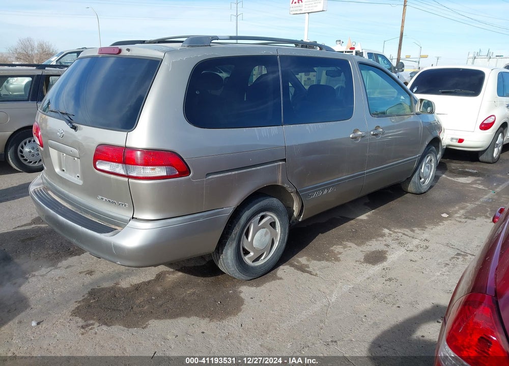 2001 TOYOTA SIENNA XLE VIN: 4T3ZF13C91U383970